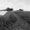 <p>The 6-inch pedestal-mounted direct-fire guns of Battery Kinney, photographed sometime before 1917.</p>